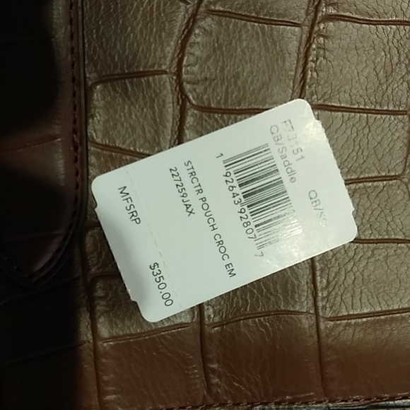 COACH || CROCODILE 🐊 MEN'S LUXURY POUCH - Picture 5 of 8